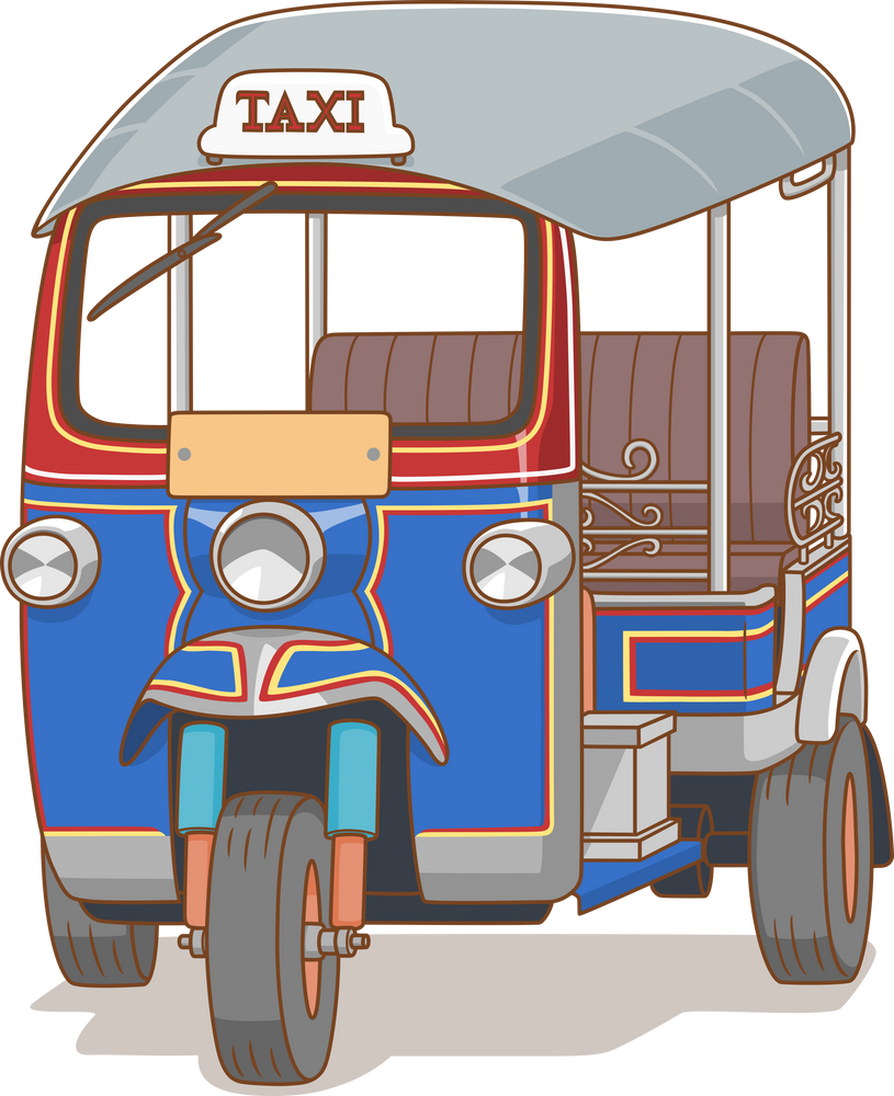 Tuktuk Ride Illustration